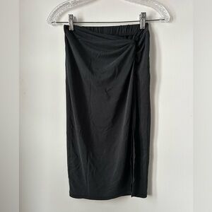 Vero Moda Filli Twist Waist Black Skirt